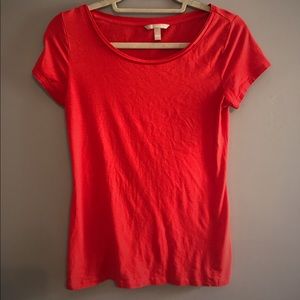 Orange/Red Banana Republic Tee - Small